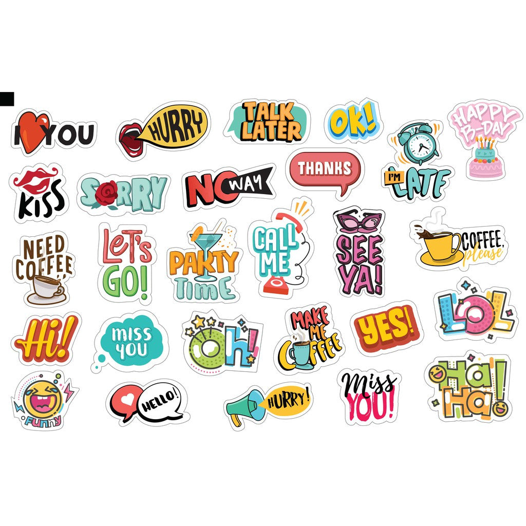 bukuqu Stiker Journal I'm Late