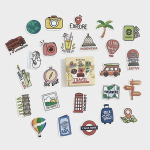 Stiker Journal Travel by bukuqu