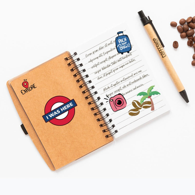 Stiker Journal Travel by bukuqu